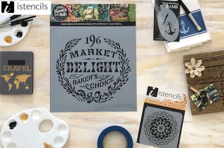 Creative Paper Crafts with Reusable Stencils for DIY Art