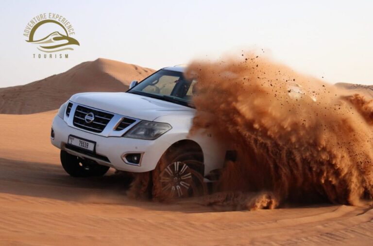 Dawn Adventure: ATV Ride Through Serene Desert Sands