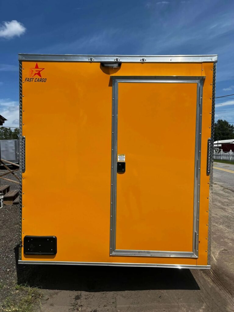 Compact Enclosed Black Trailer — Practical and Reliable for Your Needs