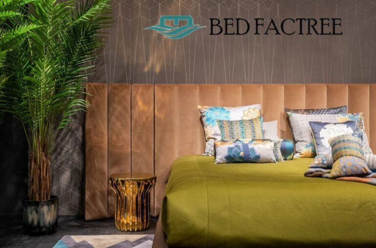 Luxurious King-Size Upholstered Bed – Shop Now