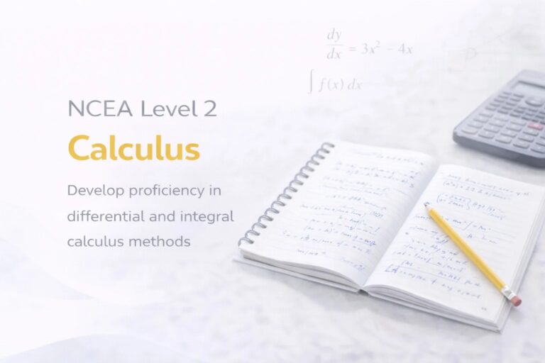 Master NCEA Calculus with Flexible Online Lessons